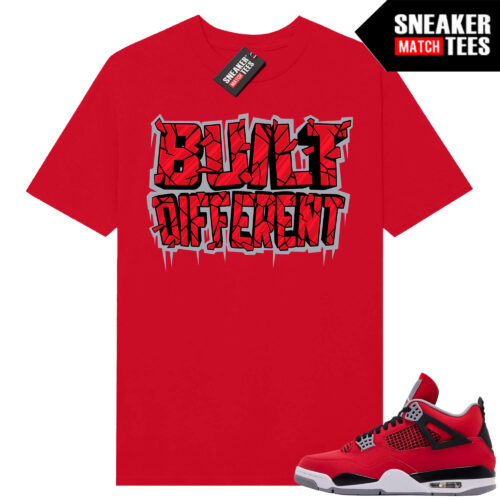 Toro Bravo 4s AJ4 Sneaker Match Tees Red Built Different