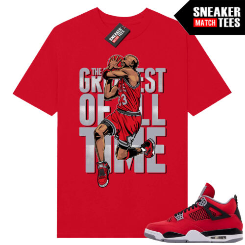 Toro Bravo 4s AJ4 Sneaker Match Tees Red GOAT