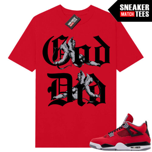 Toro Bravo 4s AJ4 Sneaker Match Tees Red God Did