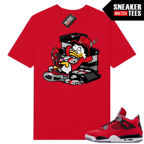 Toro Bravo 4s AJ4 Sneaker Match Tees Red Got My Bread Up