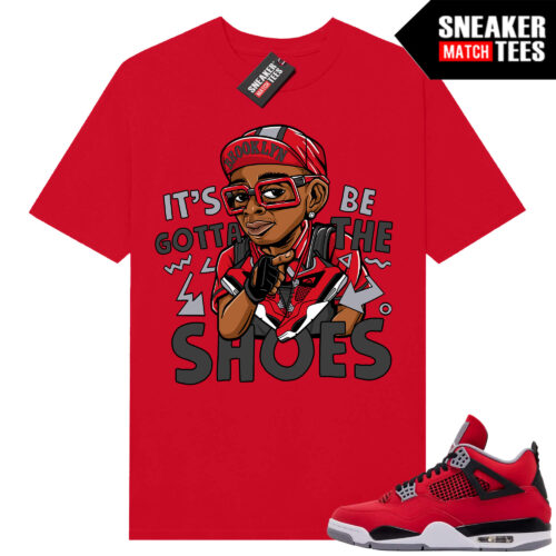 Toro Bravo 4s AJ4 Sneaker Match Tees Red Gotta be the shoes