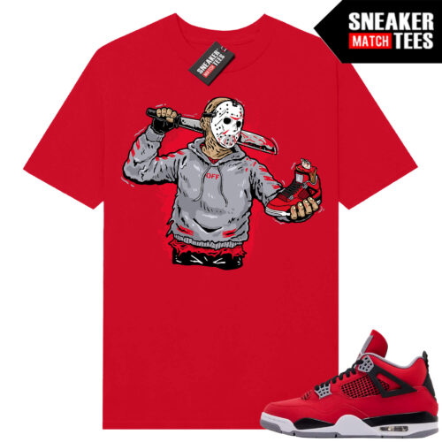 Toro Bravo 4s AJ4 Sneaker Match Tees Red Jason Cop