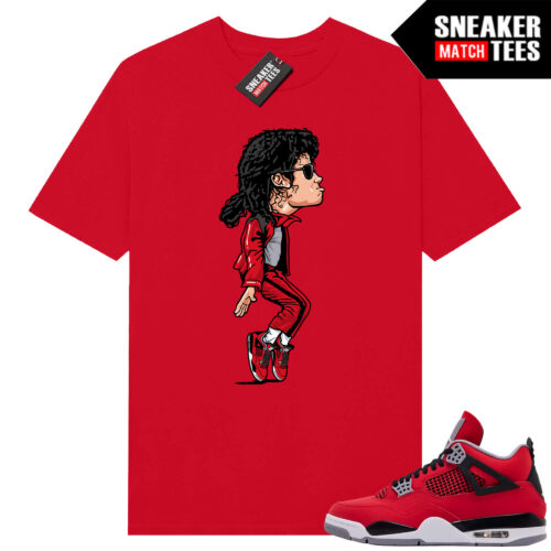 Toro Bravo 4s AJ4 Sneaker Match Tees Red MJ Dance