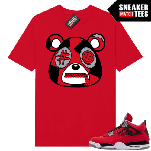 Toro Bravo 4s AJ4 Sneaker Match Tees Red Misunderstood Bear