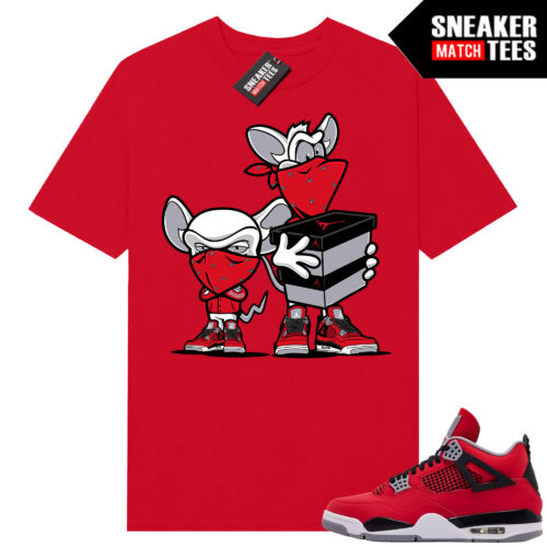 Toro Bravo 4s AJ4 Sneaker Match Tees Red Sneaker Heist