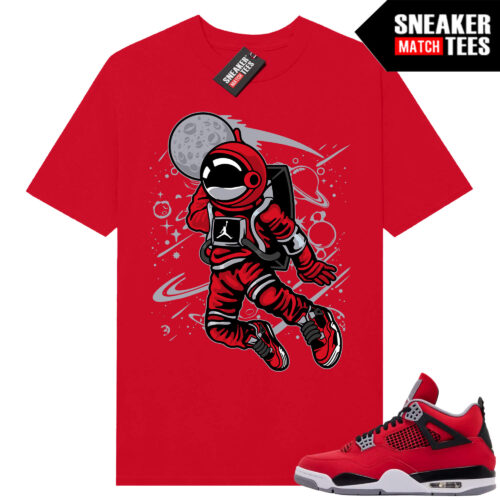 Toro Bravo 4s AJ4 Sneaker Match Tees Red Space Jam