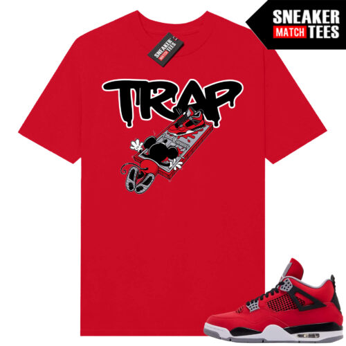 Toro Bravo 4s AJ4 Sneaker Match Tees Red TRAP