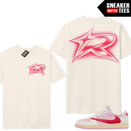 Travis 1 low Sail Tropical Pink Sneaker Match Tees Sail Risktakers R Logo