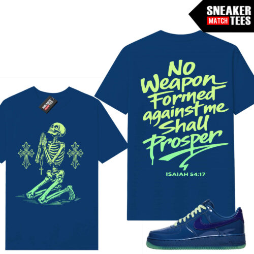 AF1 Low Patent Leather Mystic Navy Grape Ice Sneaker Match Tees Navy No Weapon