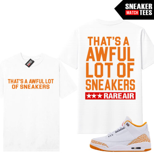Citrus 3 AJ3 Sneaker Match Tees White AWFUL LOT OF SNEAKERS