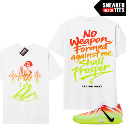 JA 3 Christmas Sneaker Match Tees White No Weapon