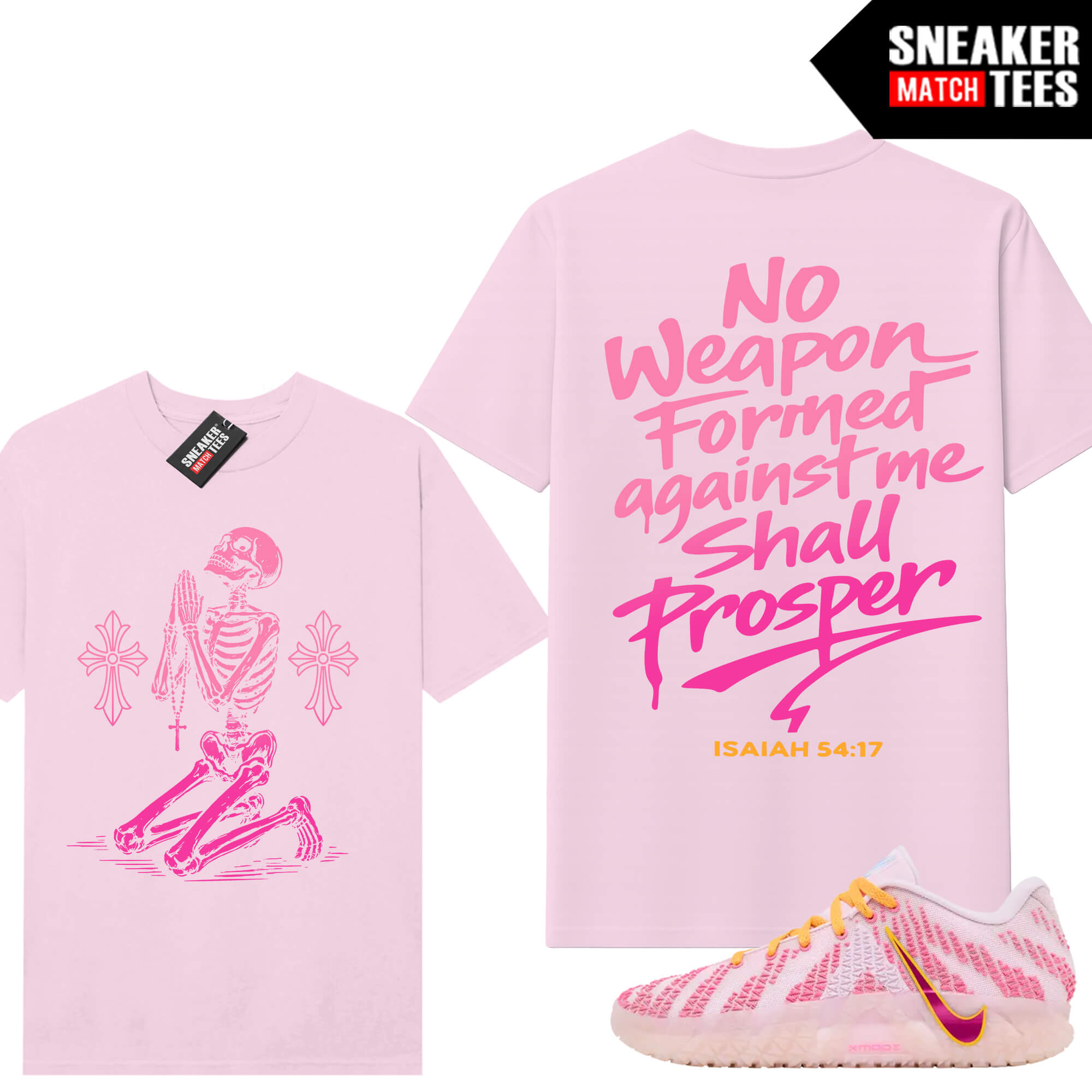 JA 3 Jelly Bean Sneaker Match Tees Pink No Weapon