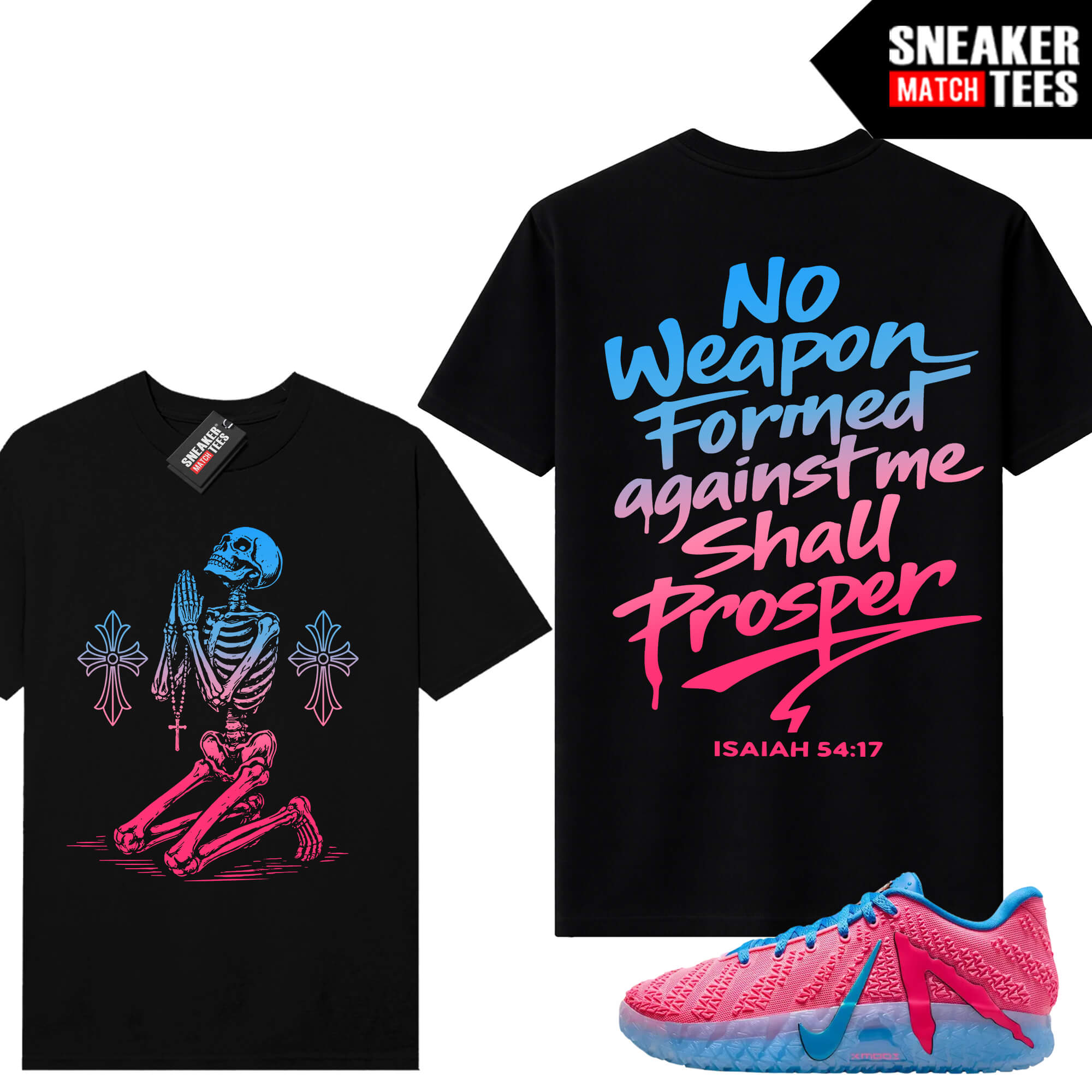 JA 3 Kool Aid Sneaker Match Tees Black No Weapon