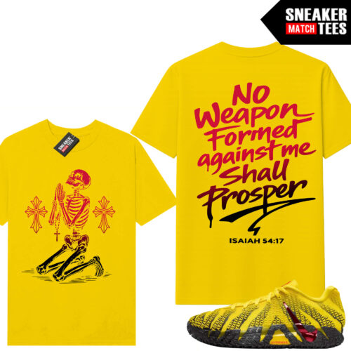 JA 3 Let Me Be JA Sneaker Match Tees Yellow No Weapon