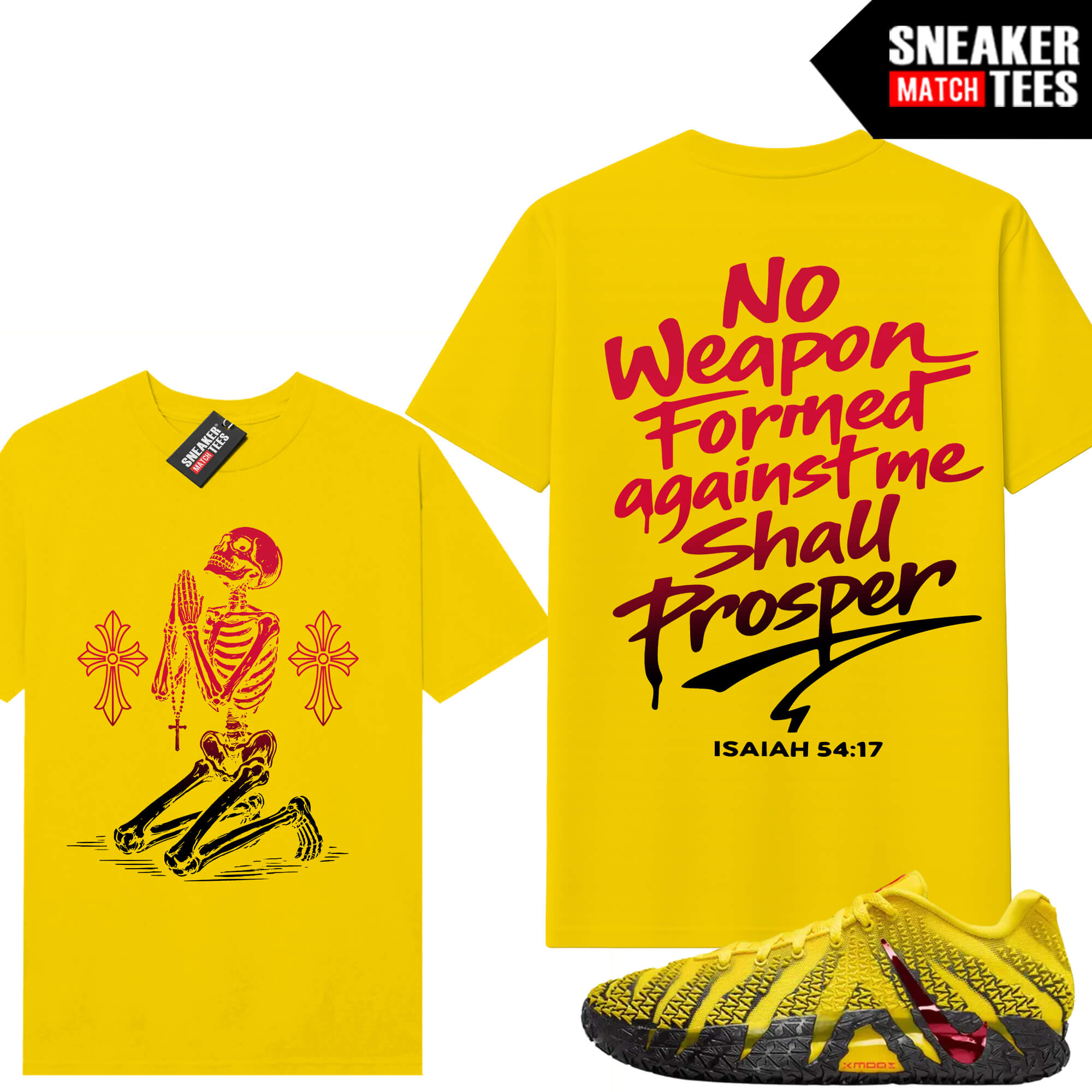 JA 3 Let Me Be JA Sneaker Match Tees Yellow No Weapon