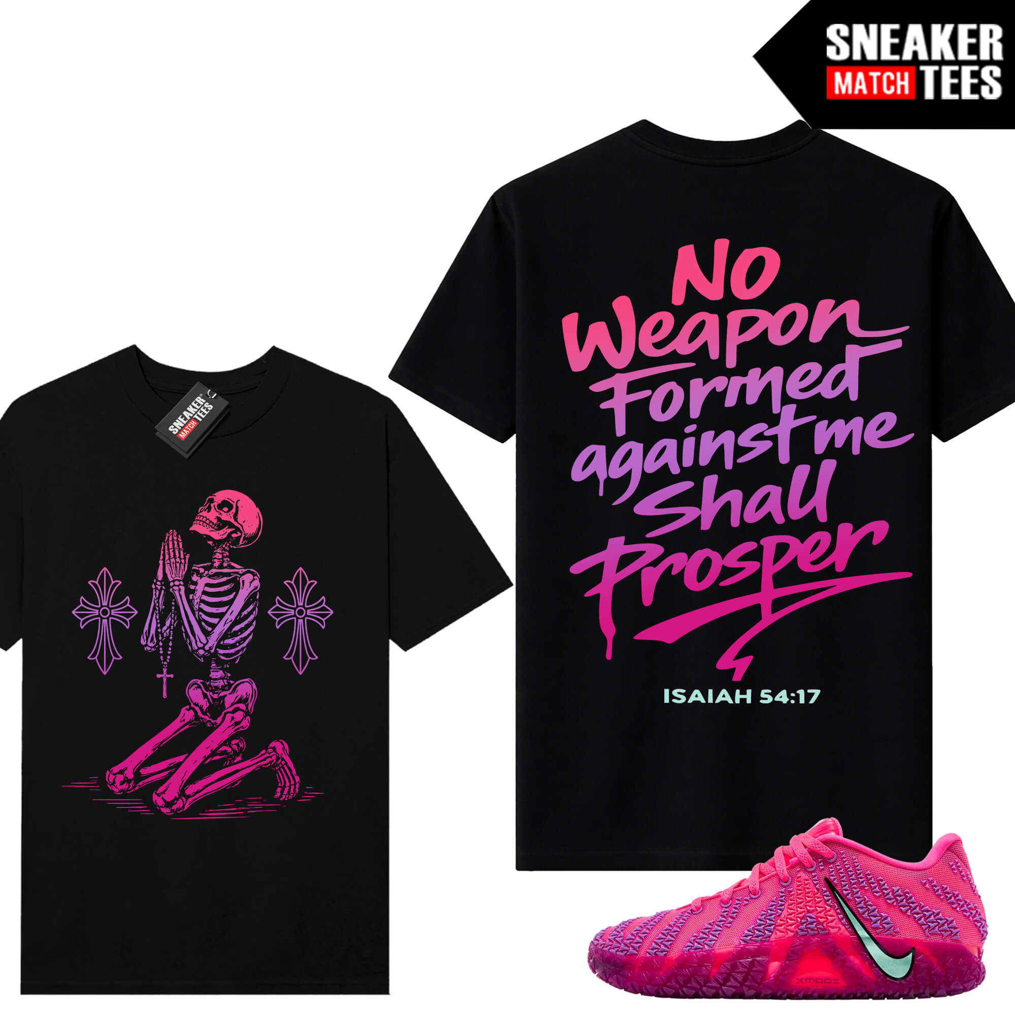 JA 3 Price of Admission Sneaker Match Tees Black No Weapon