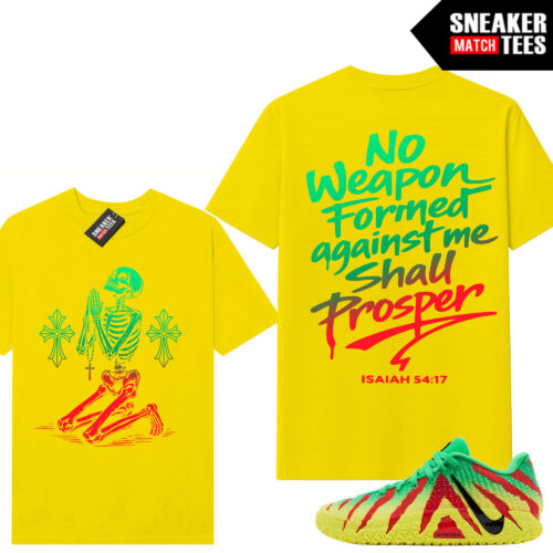JA 3 x Jurassic Park Sneaker Match Tees Yellow No Weapon