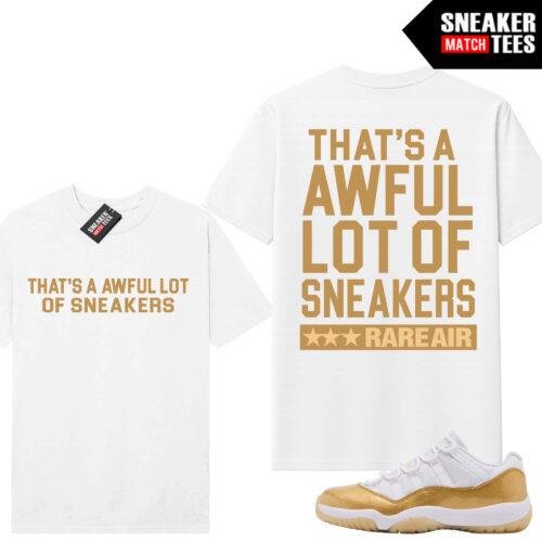 Mothers Day 11 AJ11 Sneaker Match Tees White AWFUL LOT OF SNEAKERS