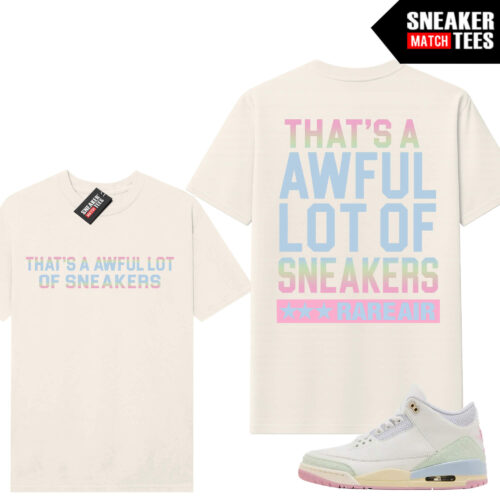 Spring in the Air 3 AJ3 Sneaker Match Tees Sail AWFUL LOT OF SNEAKERS