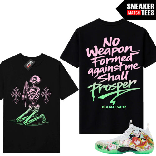 Tianjin Foamposite Sneaker Match Tees Black No Weapon