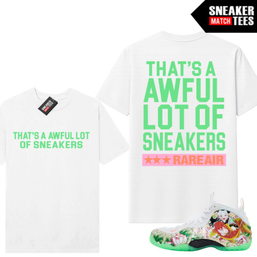 Tianjin Foams Sneaker Match Tees White AWFUL LOT OF SNEAKERS