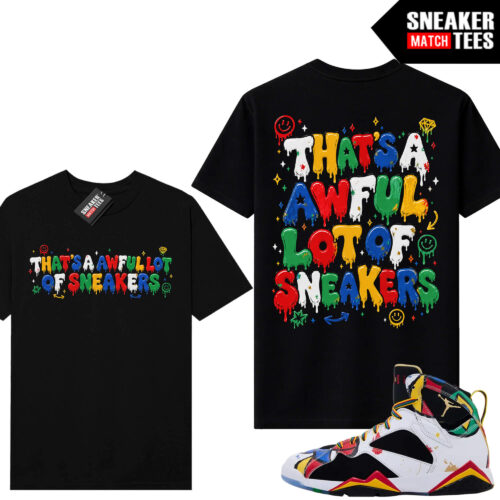 Miro 7 AJ7 Sneaker Match Tees Black Awful Lot of Sneakers Drip