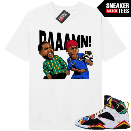 Miro 7 AJ7 Sneaker Match Tees White DAAAMN V2
