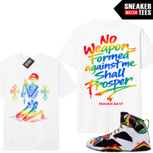 Miro 7 AJ7 Sneaker Match Tees White No Weapon