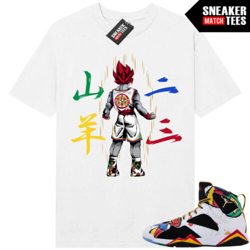 Miro 7 AJ7 Sneaker Match Tees White Saiyan 23