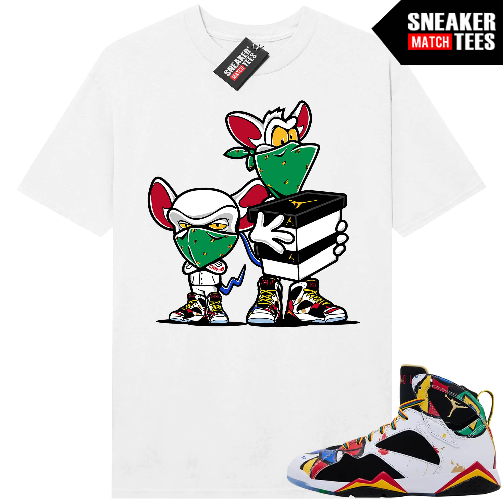 Miro 7 AJ7 Sneaker Match Tees White Sneaker Heist