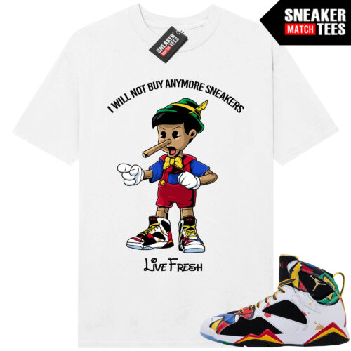Miro 7 AJ7 Sneaker Match Tees White Sneakerhead Pinocchio