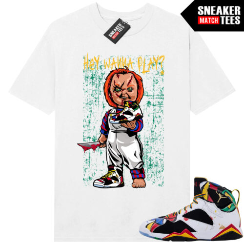 Miro 7 AJ7 Sneaker Match Tees White Wanna Play