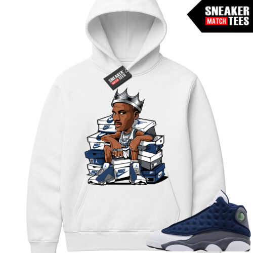 Flint 13 AJ13 Sneaker Match Graphic Hoodie White Sneaker King
