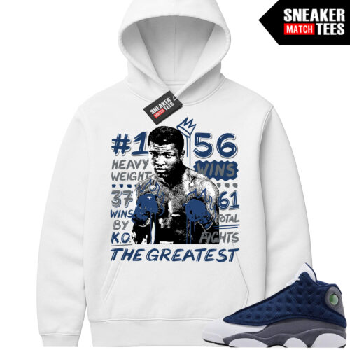 Flint 13 AJ13 Sneaker Match Graphic Hoodie White The Greatest