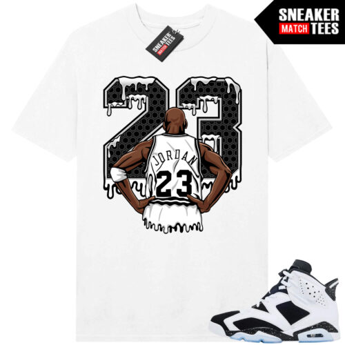 Jordan 6 Oreo Sneaker Match Graphic tees White 23 is Back