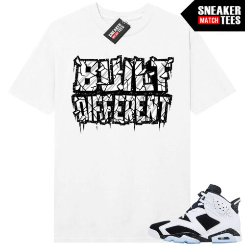 Jordan 6 Oreo Sneaker Match Graphic tees White Built Different