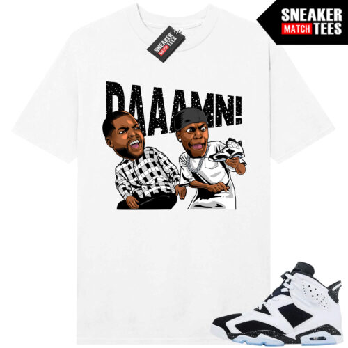 Jordan 6 Oreo Sneaker Match Graphic tees White DAAAMN