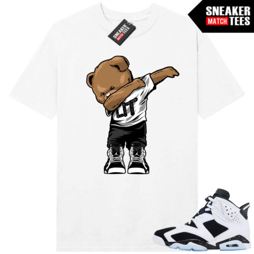 Jordan 6 Oreo Sneaker Match Graphic tees White Dabbin Bear