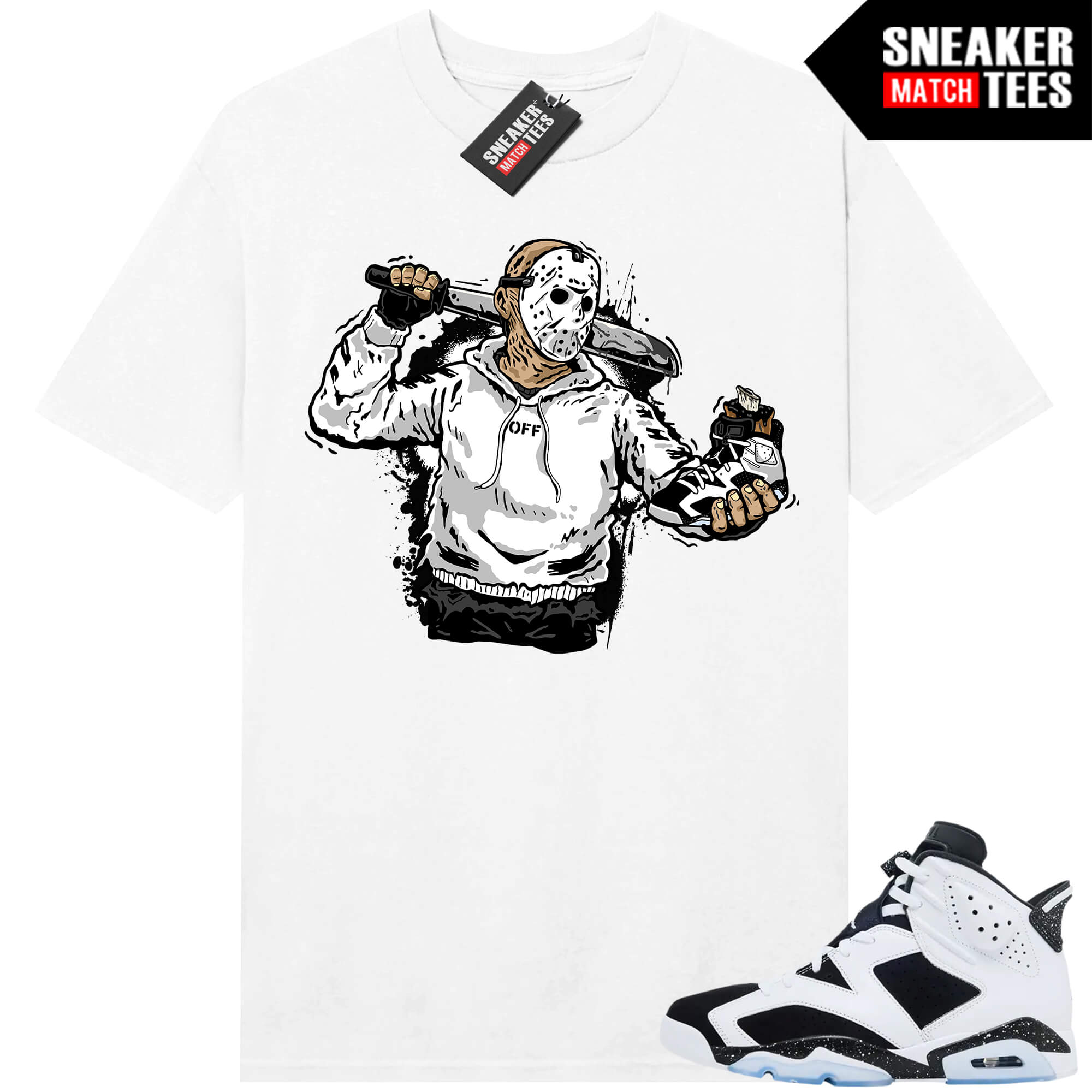 Jordan 6 Oreo Sneaker Match Graphic tees White Jason Cop