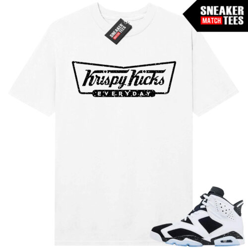 Jordan 6 Oreo Sneaker Match Graphic tees White Krispy Kicks