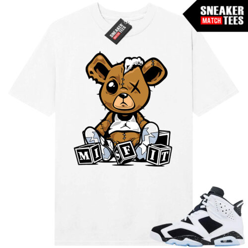 Jordan 6 Oreo Sneaker Match Graphic tees White Misfit Teddy