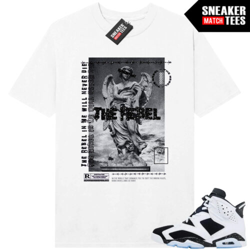Jordan 6 Oreo Sneaker Match Graphic tees White REBEL