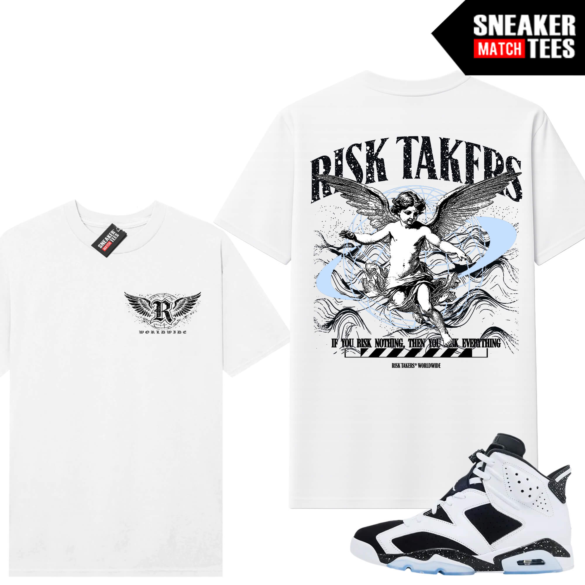 Jordan 6 Oreo Sneaker Match Graphic tees White Risktakers Worldwide