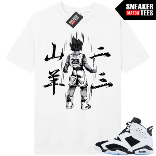 Jordan 6 Oreo Sneaker Match Graphic tees White Saiyan 23