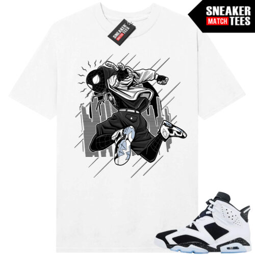 Jordan 6 Oreo Sneaker Match Graphic tees White Spidey Kicks