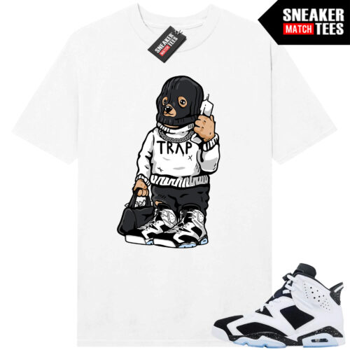 Jordan 6 Oreo Sneaker Match Graphic tees White Trap Bear