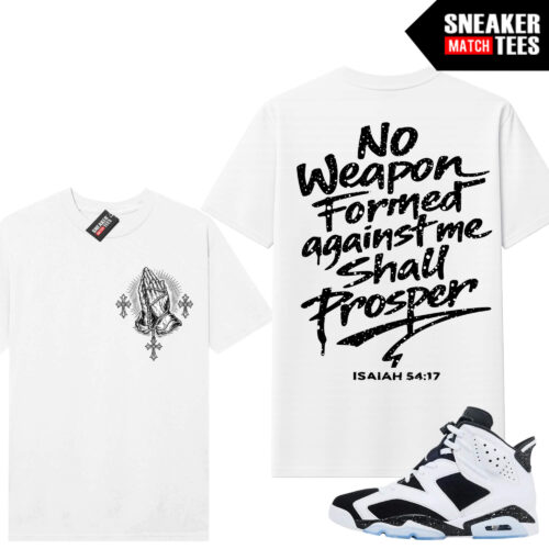 Jordan 6 Oreo Sneaker Match Graphic tees White V2 No Weapon