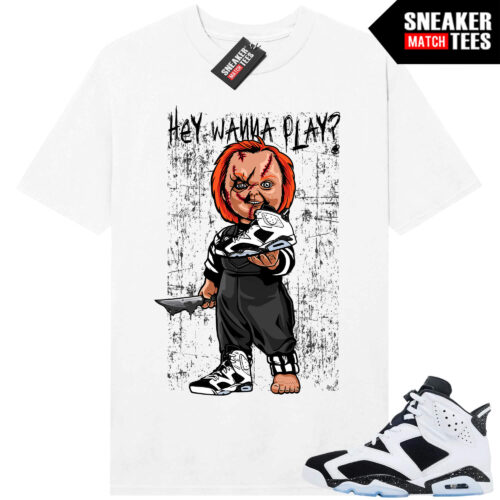 Jordan 6 Oreo Sneaker Match Graphic tees White Wanna Play