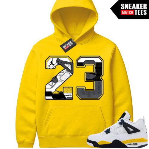 Tour Yellow 4 AJ4 Sneaker Match Hoodies 23 Sole