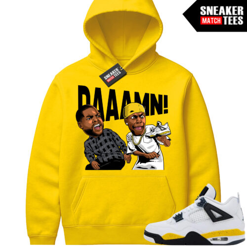 Tour Yellow 4 AJ4 Sneaker Match Hoodies DAAAMN
